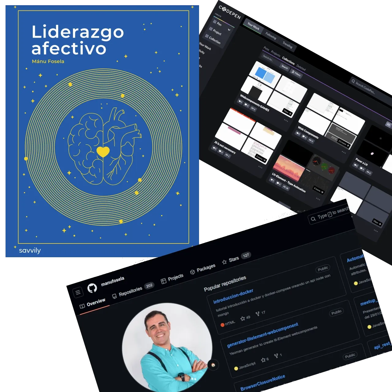 Libro Liderazgo Afectivo, GitHub y Codepen